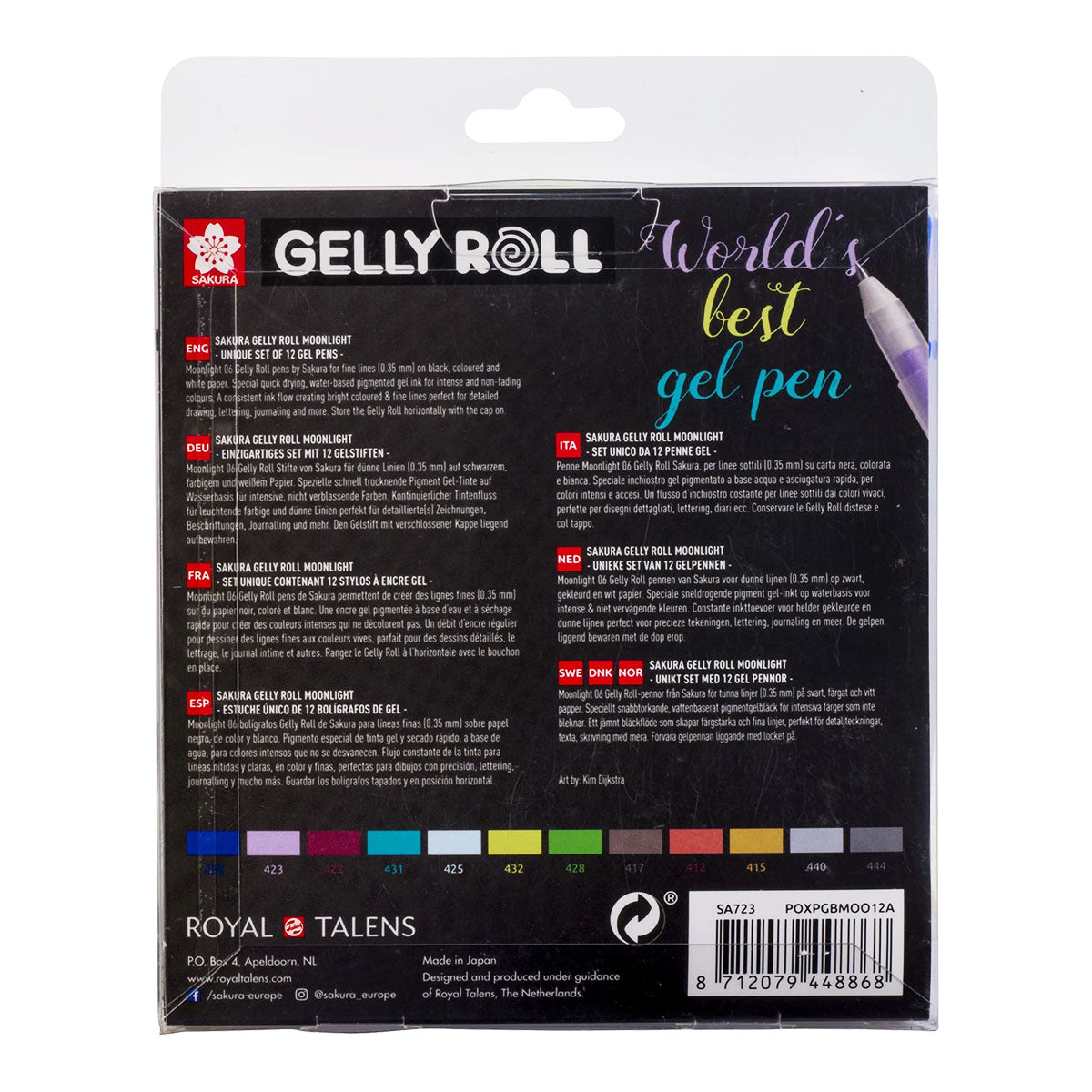 Sakura Gelly Roll 0.3 mm 12 set Moonlight Colors
