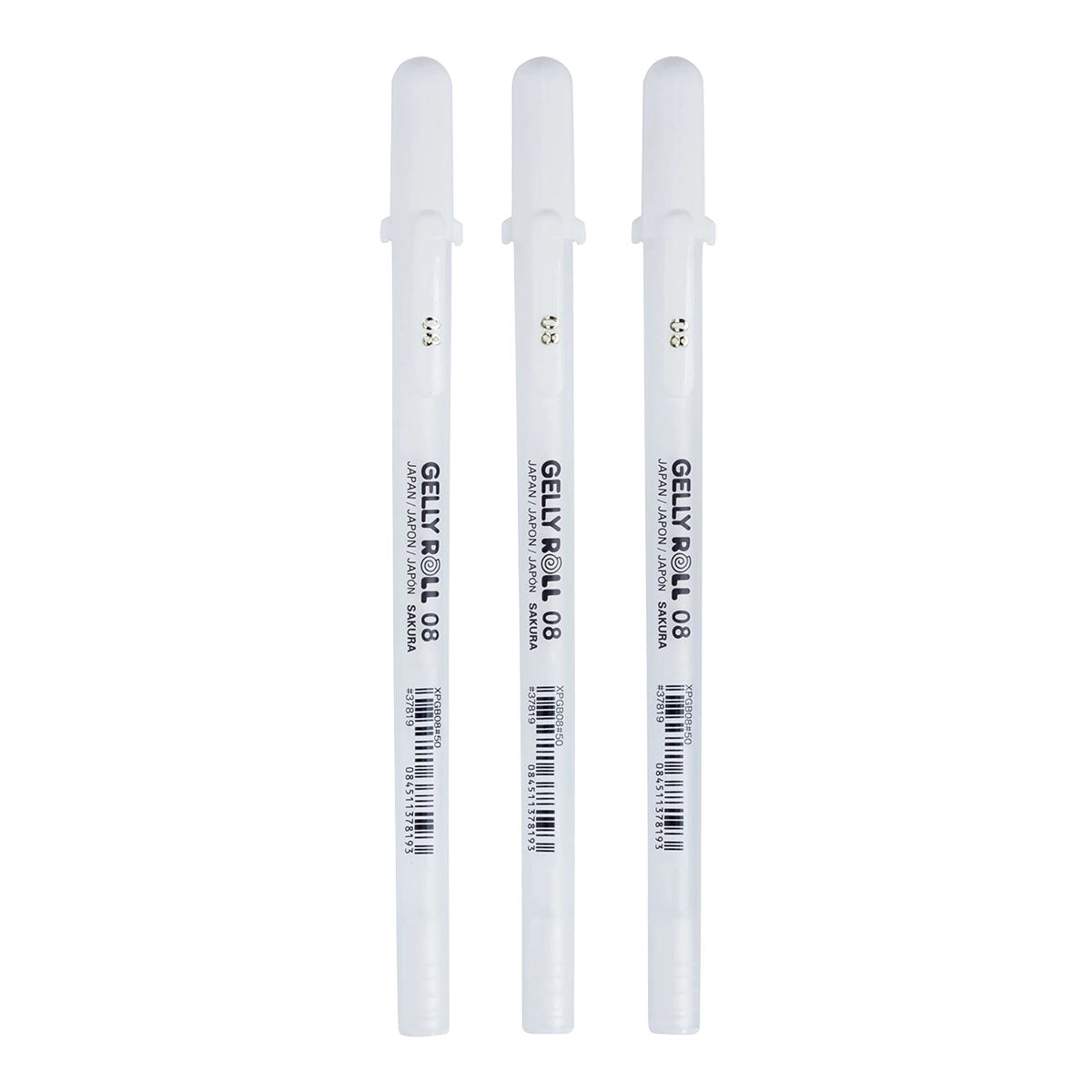 Sakura Gelly Roll 08 Medium 0.4 mm 3 set White Colors