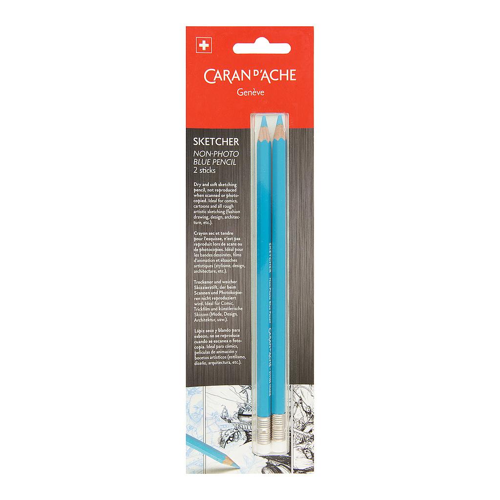 Caran d'Ache Sketcher Non-photo Blue Pencil 2-pack