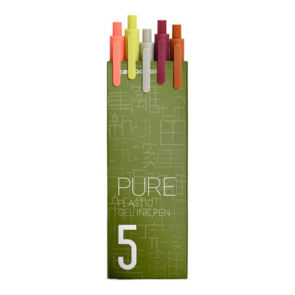 KACO Pure Soft Touch Gel Pen 0.5 mm 5 set Rural