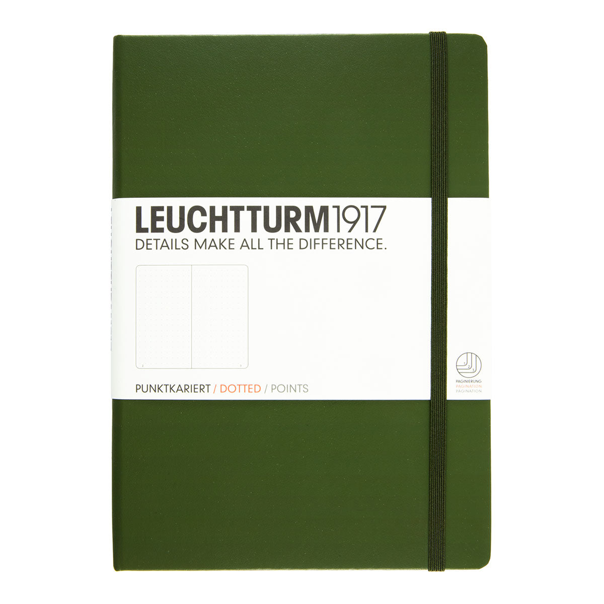 Leuchtturm1917 Notebook A5 Hard Cover, Dotted