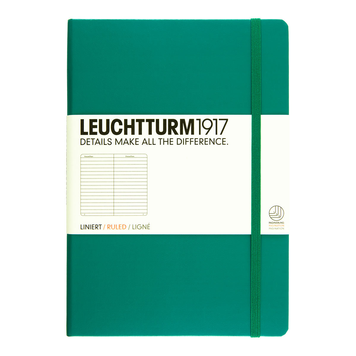 Leuchtturm1917 Notebook A5 Hard Cover, Ruled