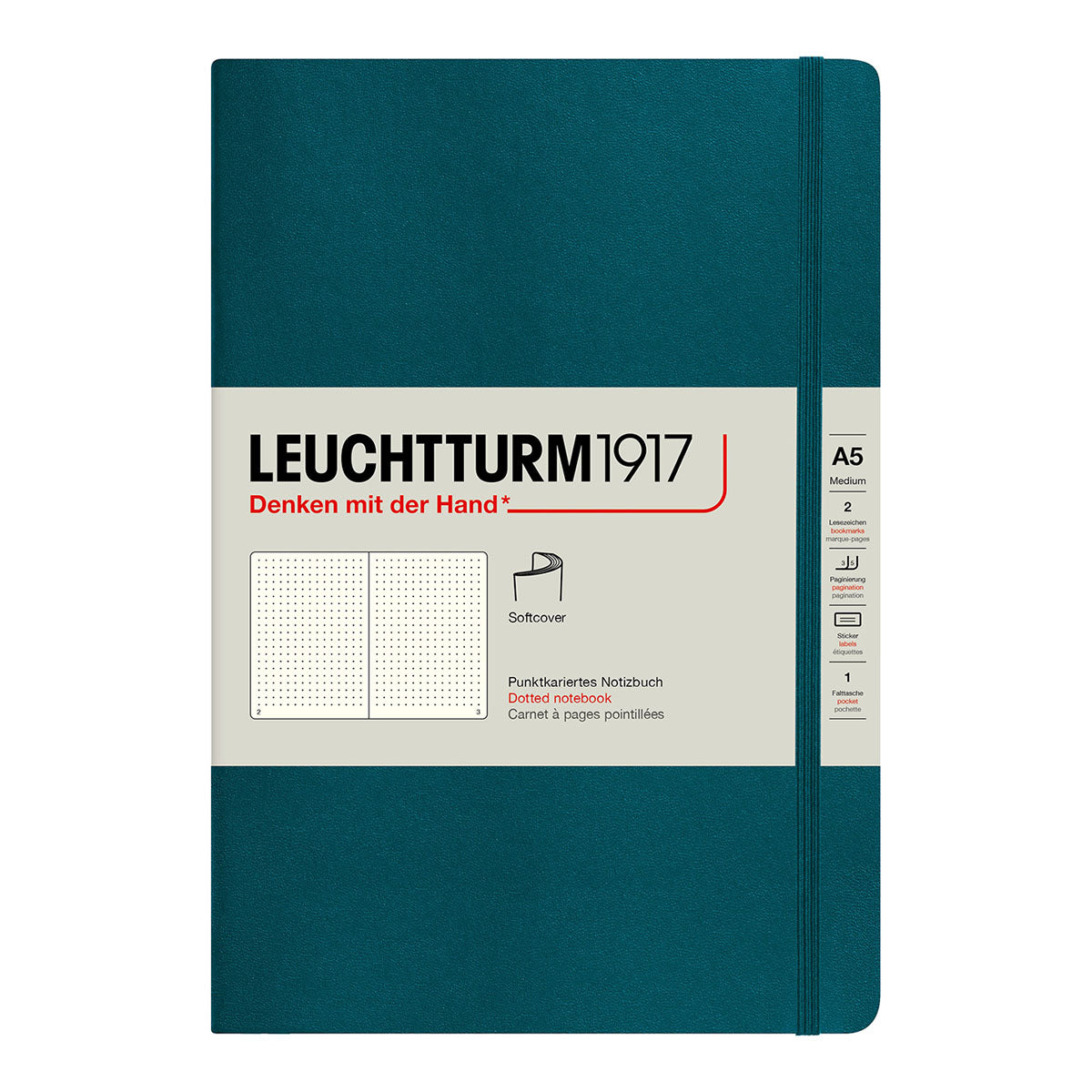 Leuchtturm1917 Notebook A5 Soft Cover, Dotted