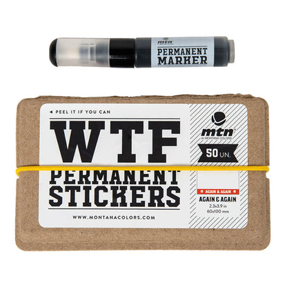 MTN WTF Again & Again Stickers (50 pcs) & Marker