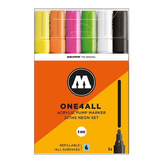 Molotow ONE4ALL 227HS 6set Neon