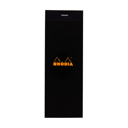 Rhodia Bloc No. 8 Notepad 7.4 x 21 cm Black, Squared