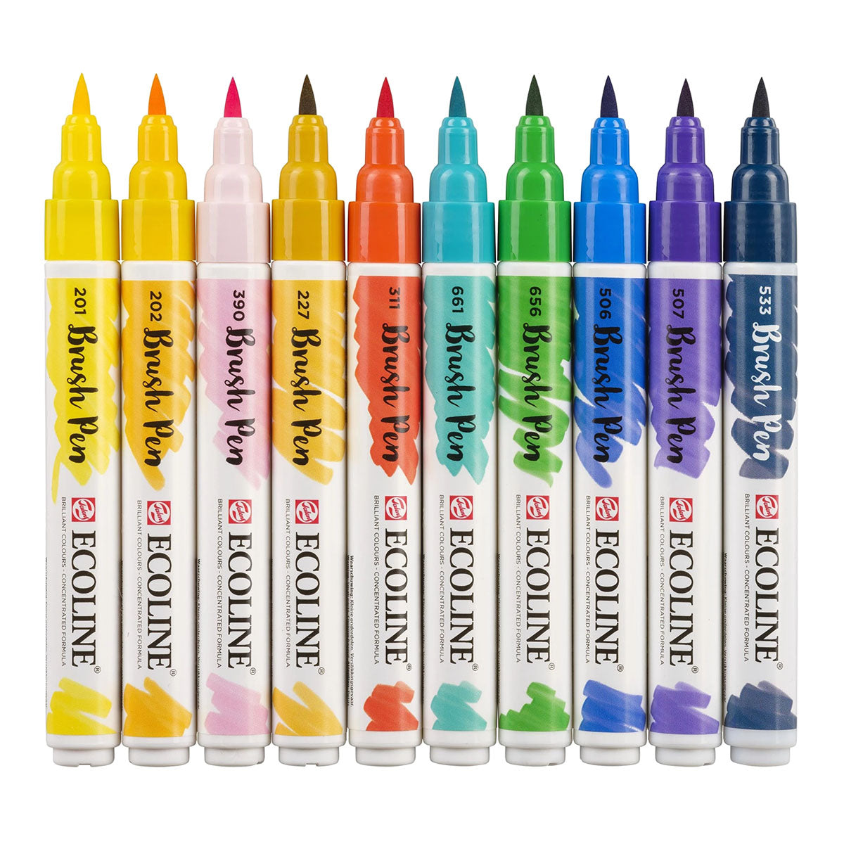 Talens Ecoline Brush Pen 10 set, Illustrator Colors