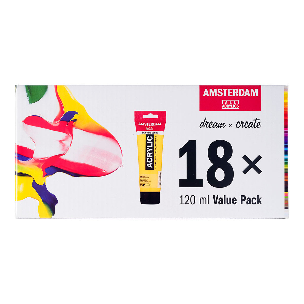 Amsterdam Standard Acrylic Paint 120 ml 18 Set Value Pack