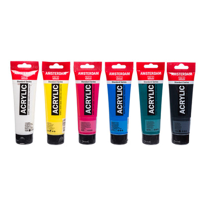 Amsterdam Standard Acrylic Paint 120 ml 6 Set Classroom