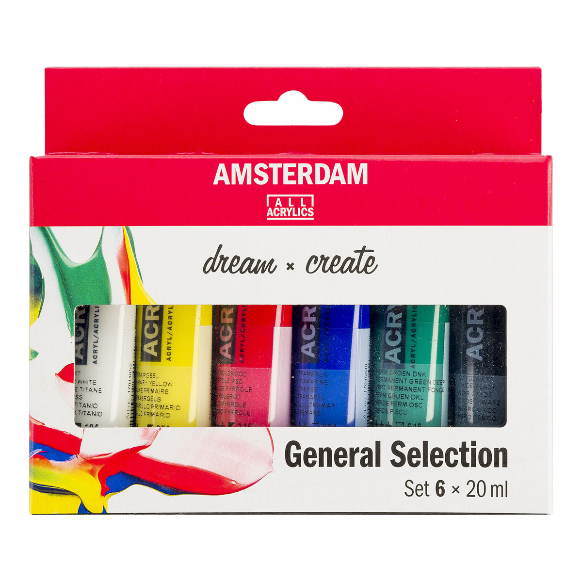 Amsterdam Standard Acrylic Paint 20 ml 6 Set General Selection