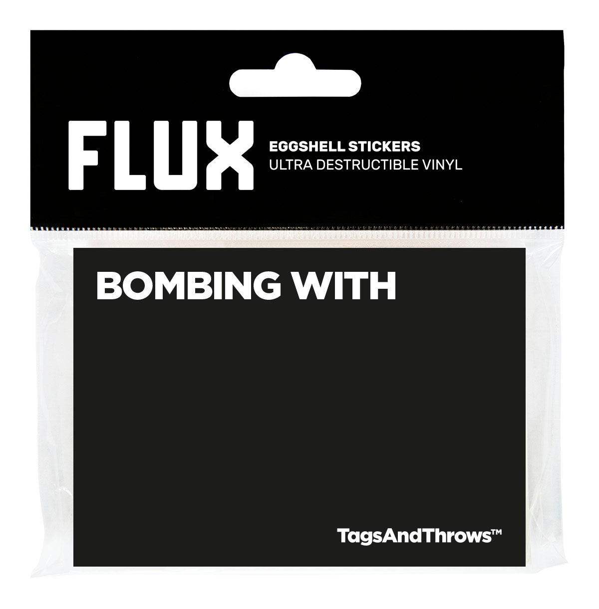FLUX x TagsAndThrows Bombing With Eggshell Stickers 50 pcs