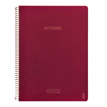 Kozo Premium A4 Notebook Ruled 160 Pages