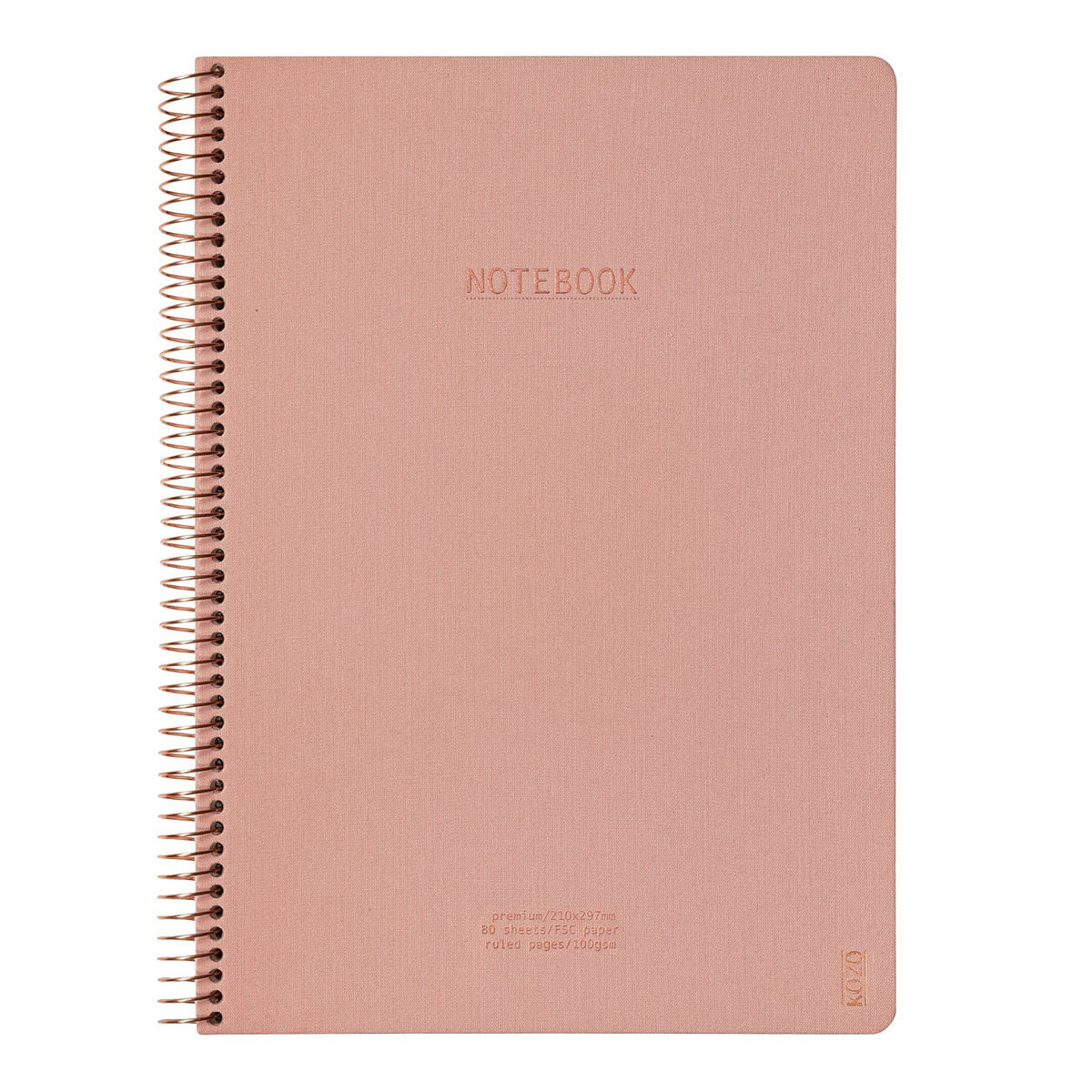 Kozo Premium A4 Notebook Ruled 160 Pages