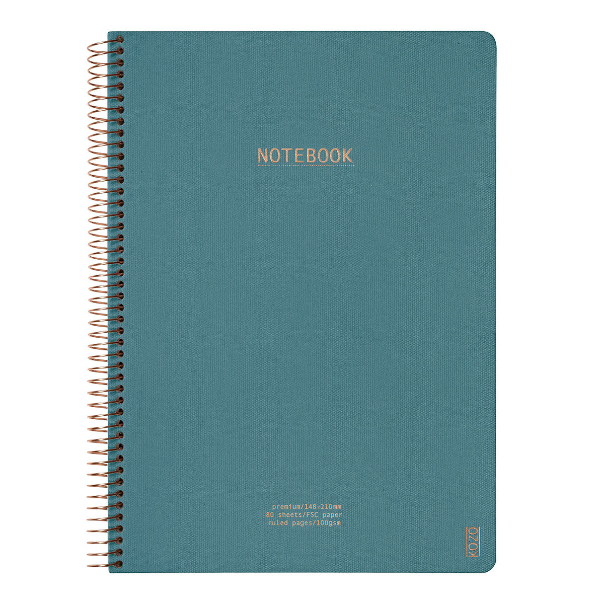 Kozo Premium A4 Notebook Ruled 160 Pages