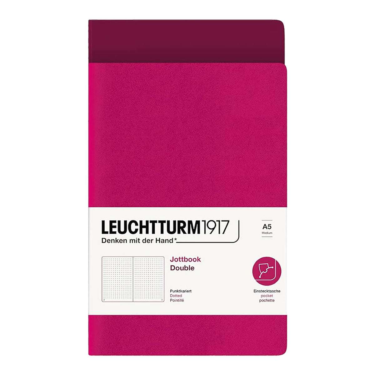 Leuchtturm1917 Jottbook A5 Pack of 2, Dotted