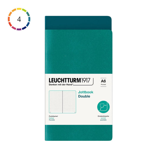 Leuchtturm1917 Jottbook A6 Pack of 2, Dotted