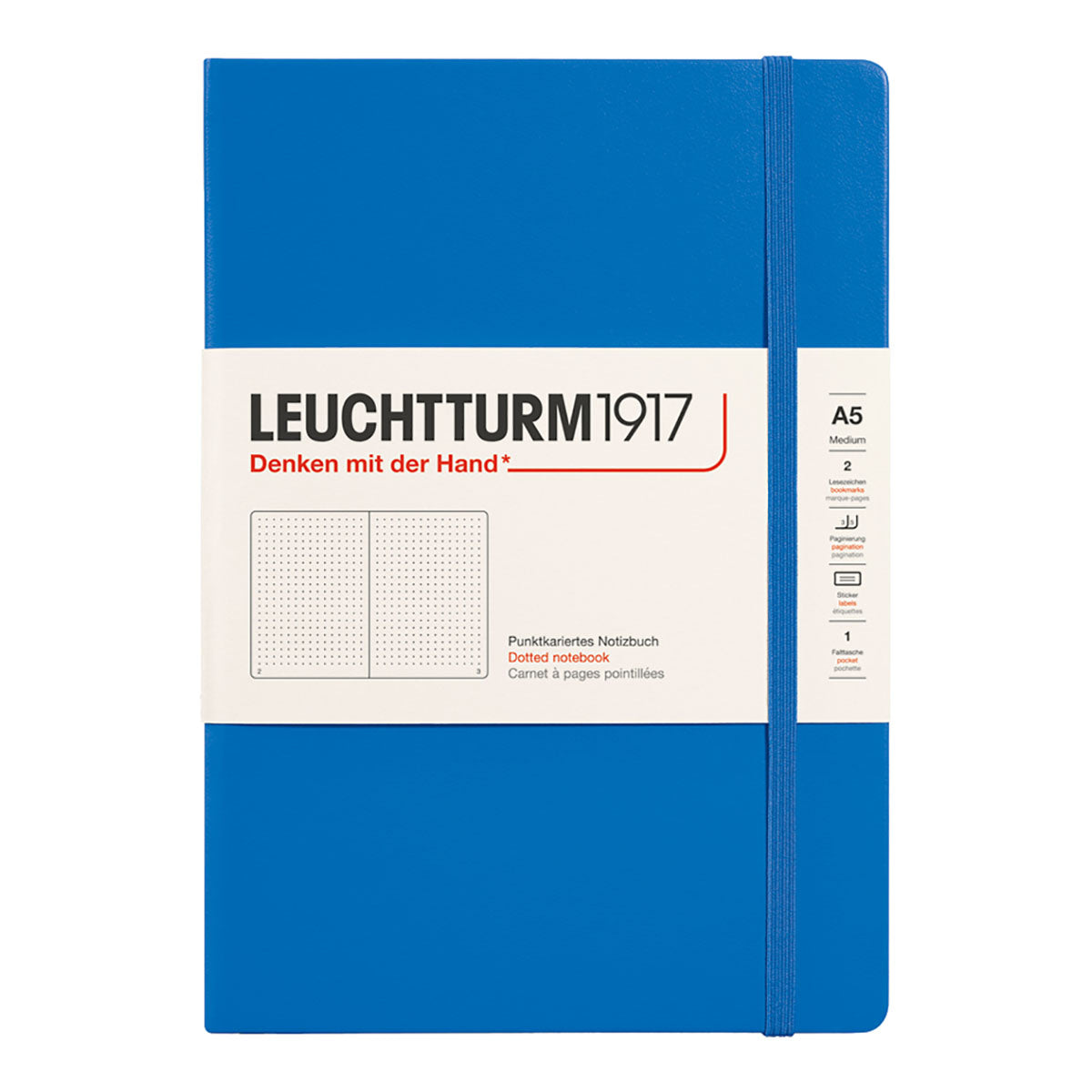 Leuchtturm1917 Notebook A5 Hard Cover, Dotted