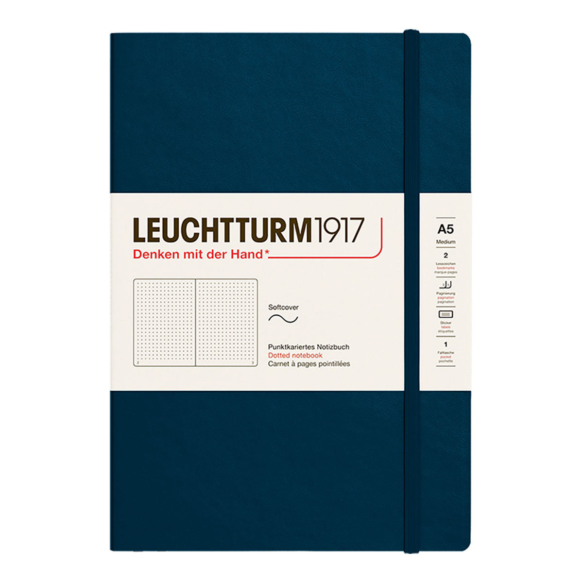 Leuchtturm1917 Notebook A5 Soft Cover, Dotted