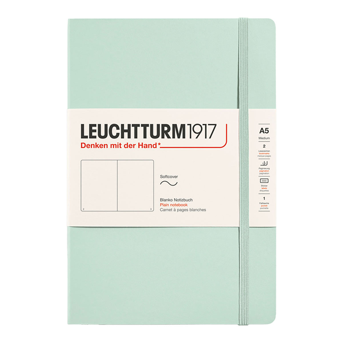 Leuchtturm1917 Notebook A5 Soft Cover, Plain