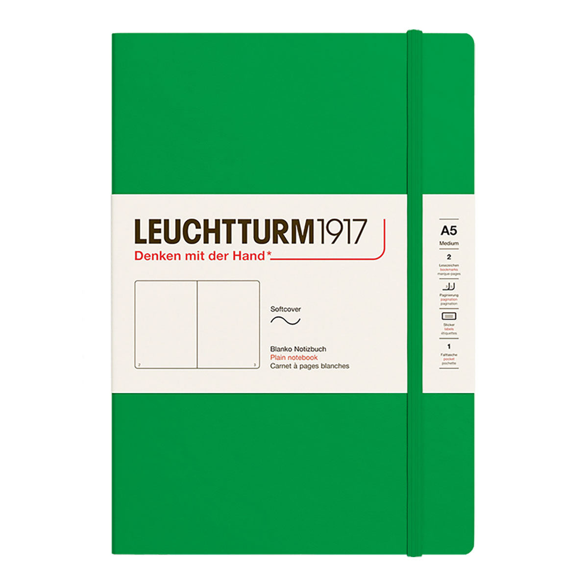 Leuchtturm1917 Notebook A5 Soft Cover, Plain