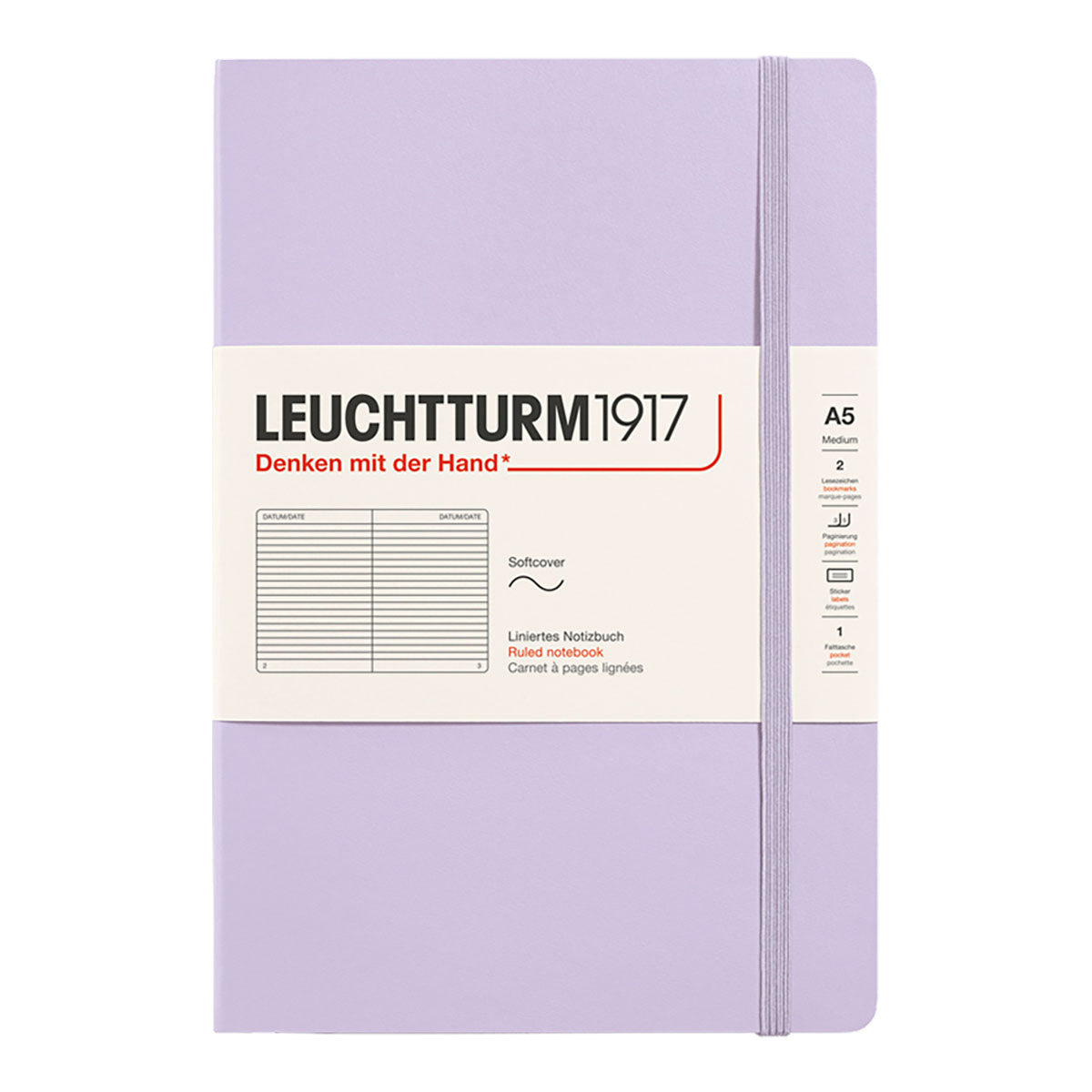 Leuchtturm1917 Notebook A5 Soft Cover, Ruled