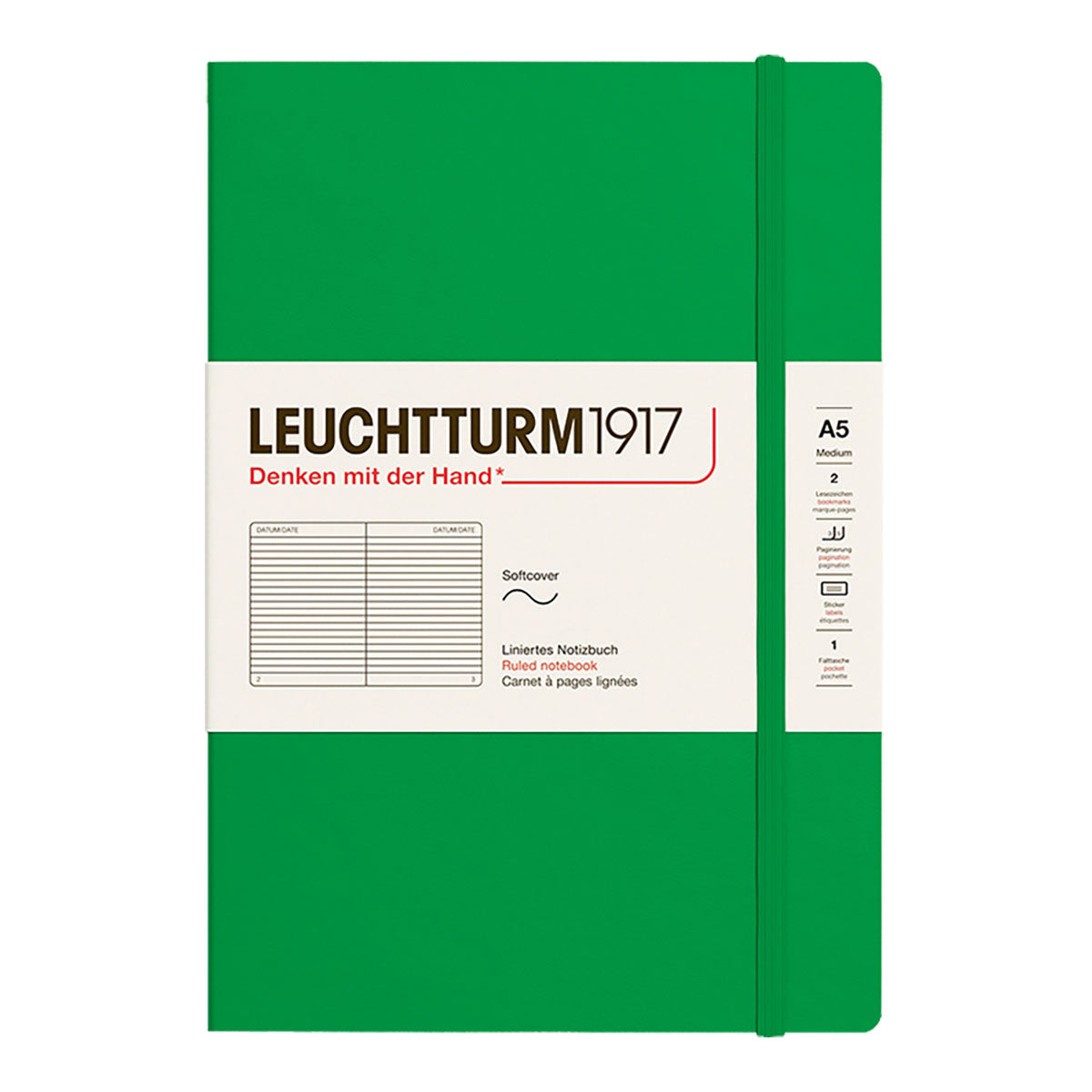 Leuchtturm1917 Notebook A5 Soft Cover, Ruled