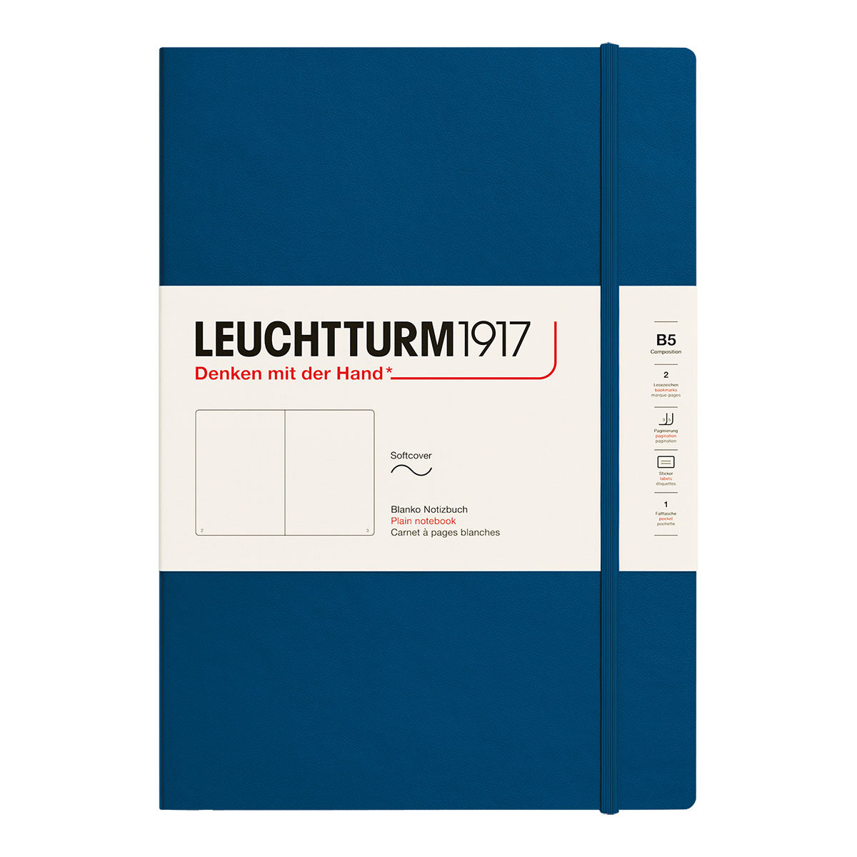 Leuchtturm1917 Notebook B5 Soft Cover, Plain