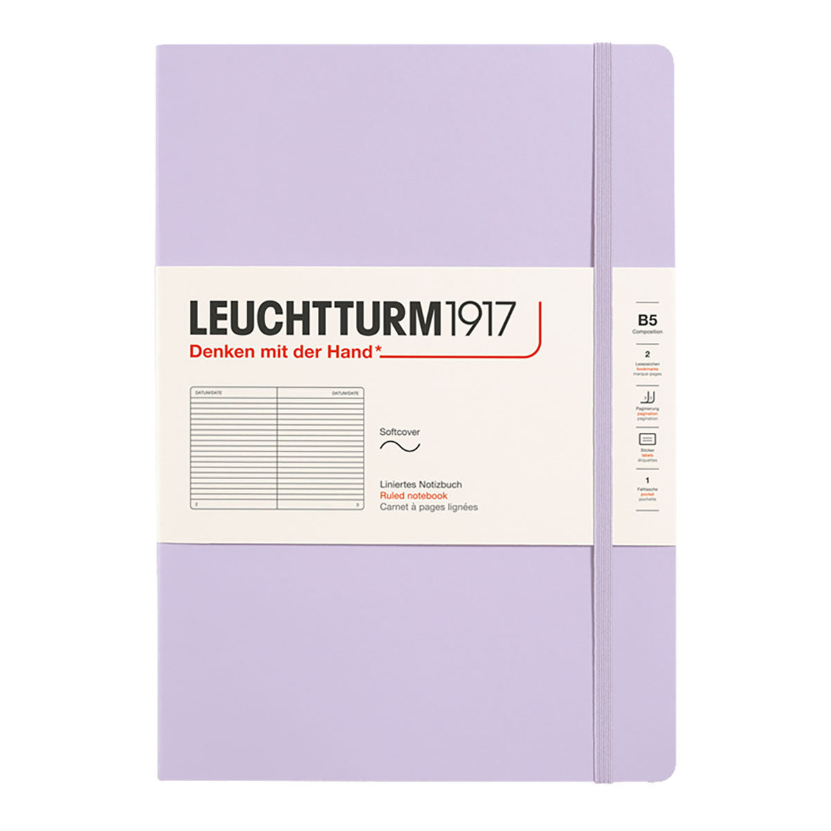 Leuchtturm1917 Notebook B5 Soft Cover, Ruled