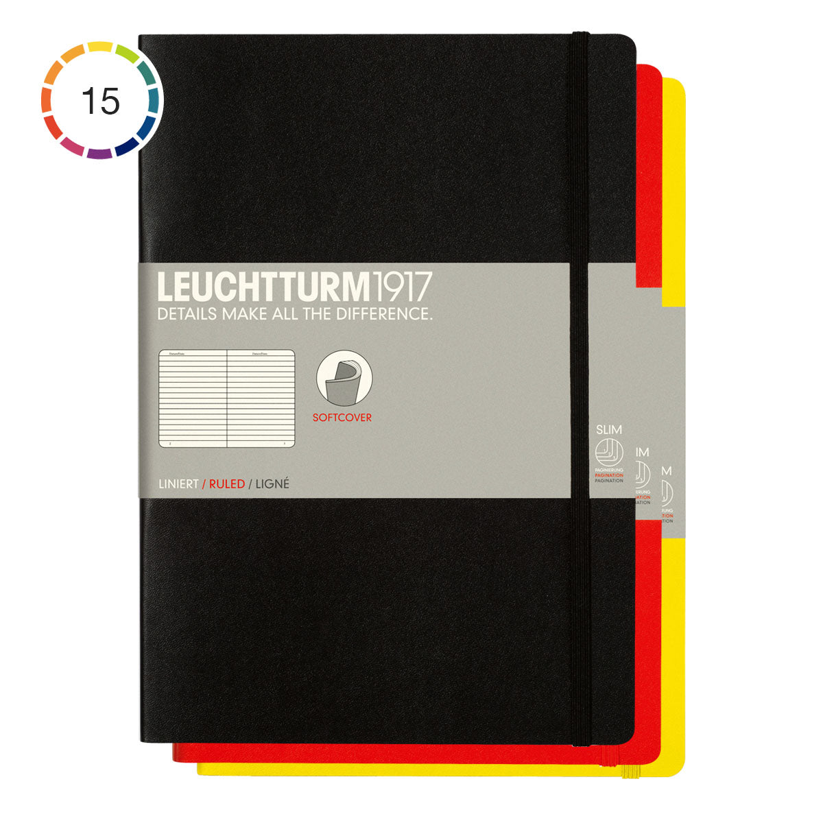 Leuchtturm1917 Notebook B5 Soft Cover, Ruled