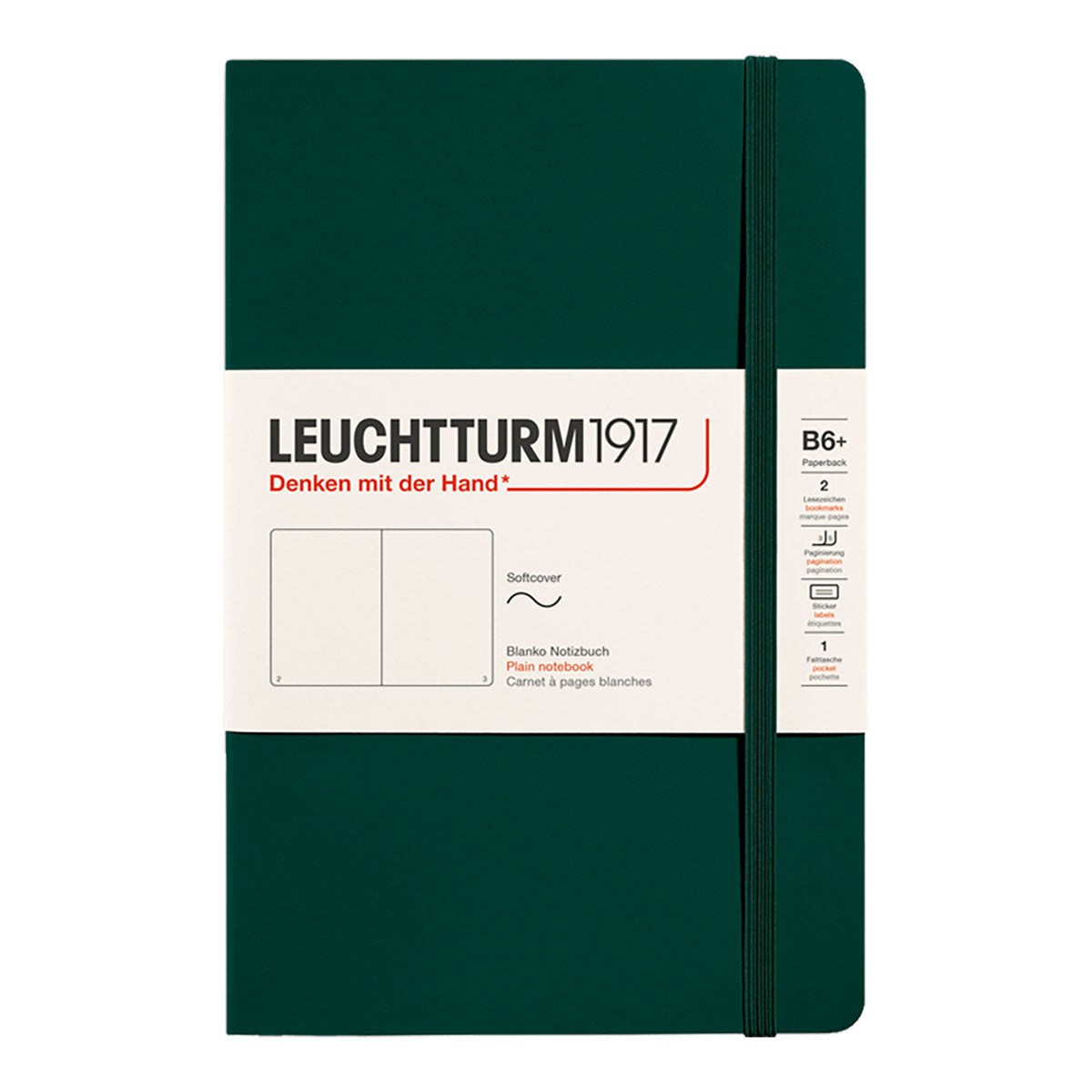 Leuchtturm1917 Notebook B6+ Soft Cover, Plain