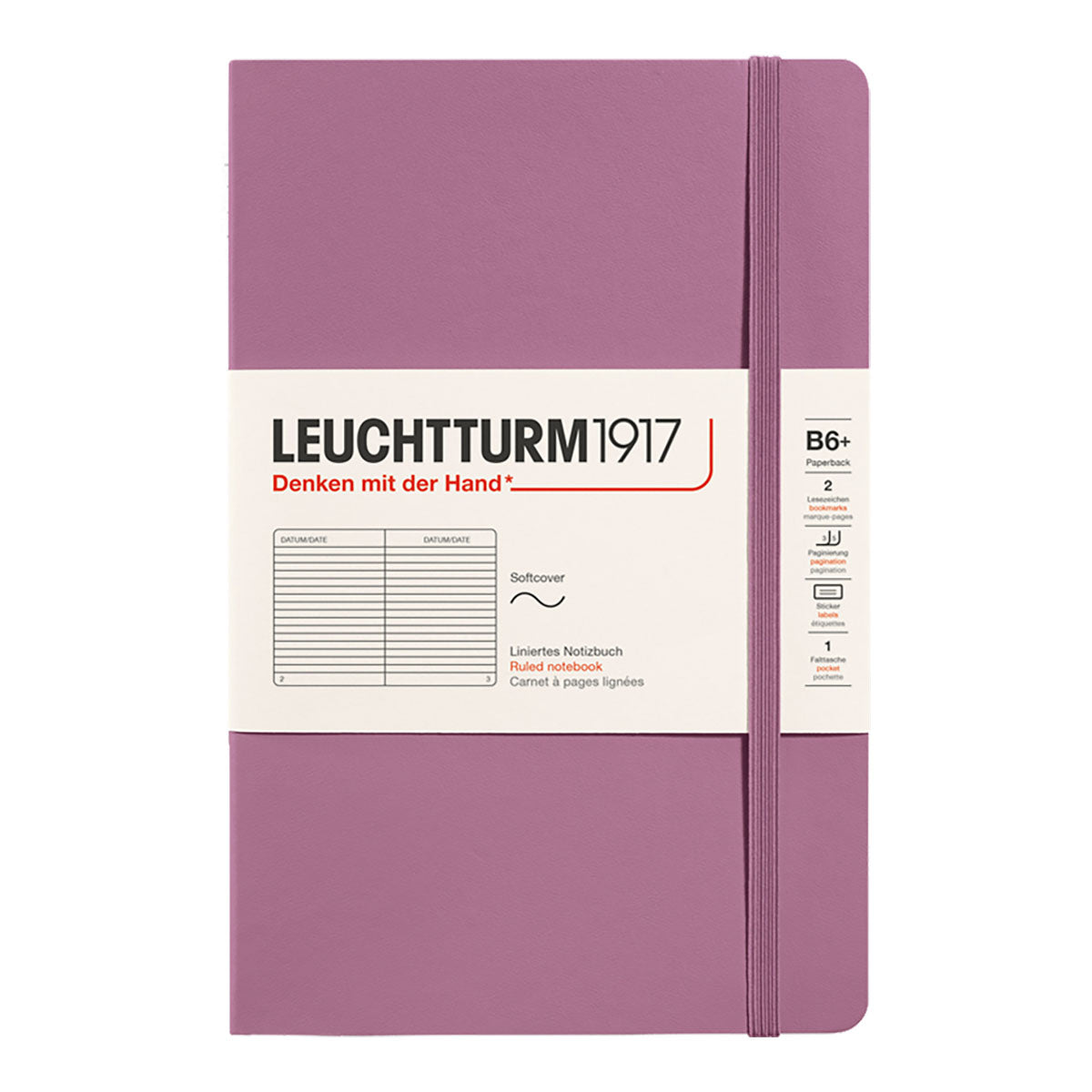 Leuchtturm1917 Notebook B6+ Soft Cover, Ruled