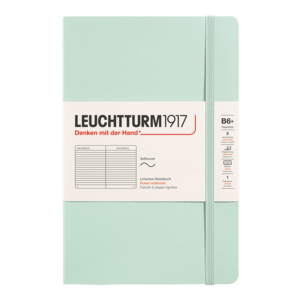 Leuchtturm1917 Notebook B6+ Soft Cover, Ruled