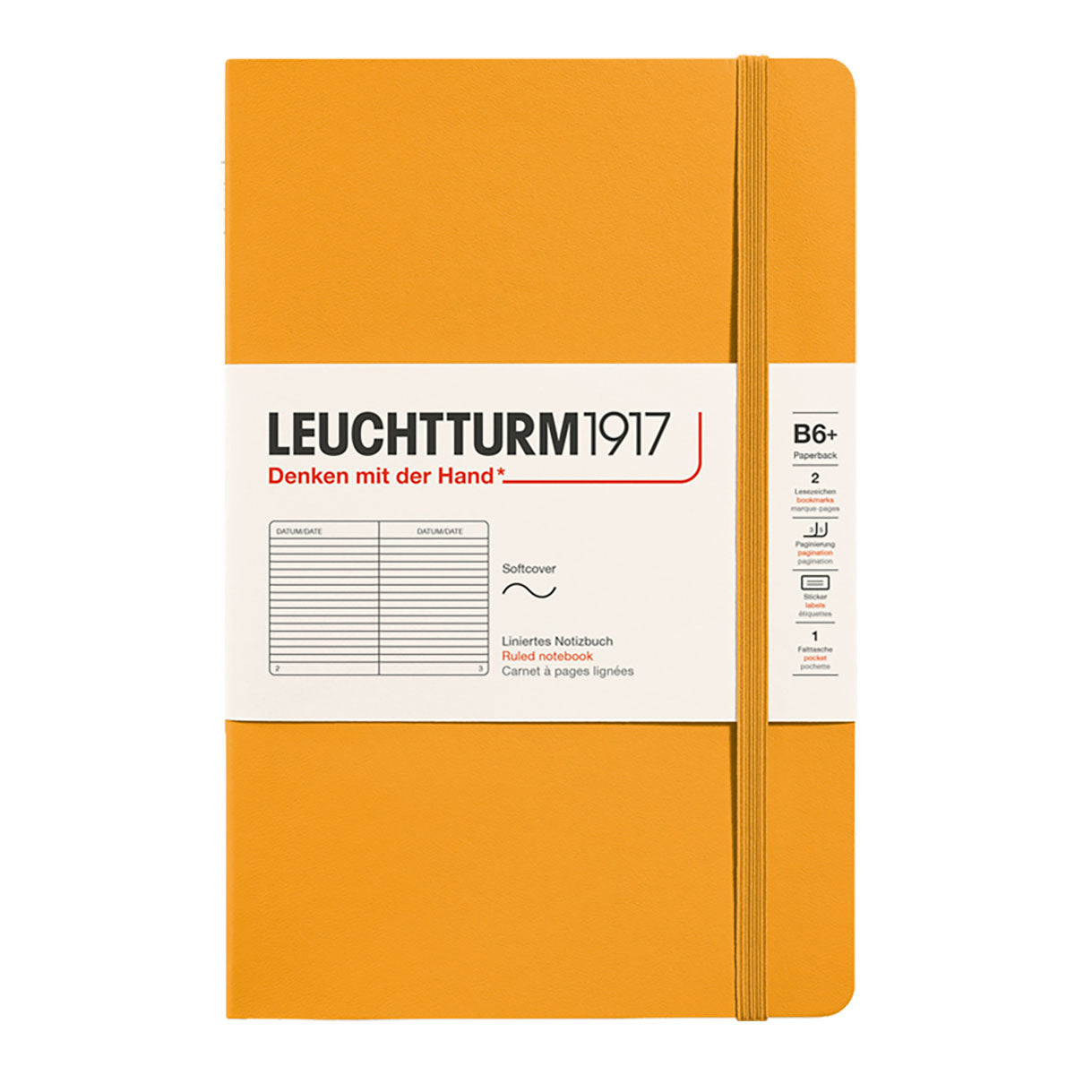 Leuchtturm1917 Notebook B6+ Soft Cover, Ruled