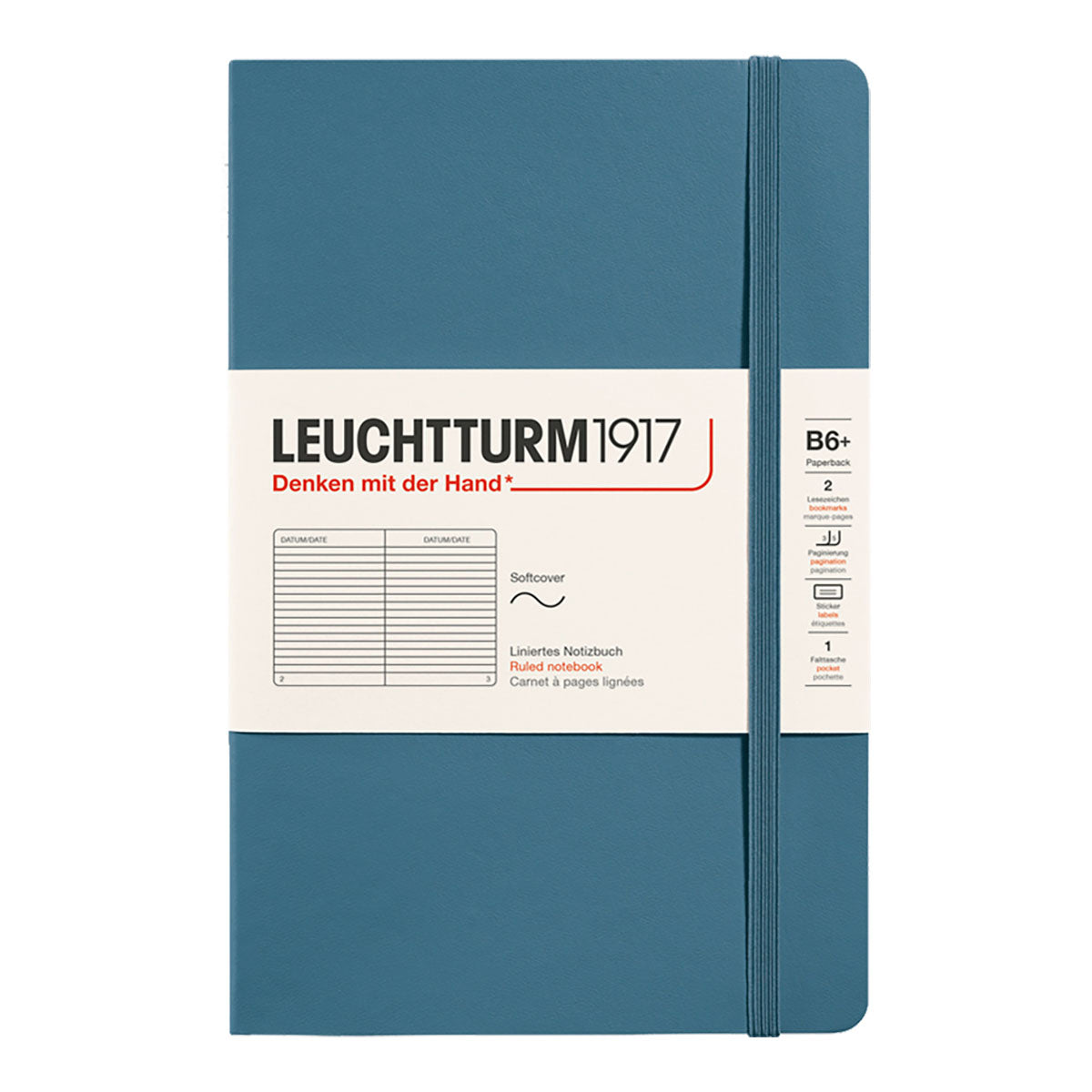 Leuchtturm1917 Notebook B6+ Soft Cover, Ruled