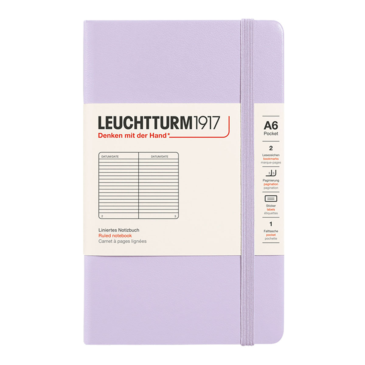 Leuchtturm1917 Pocket Notebook A6, Ruled