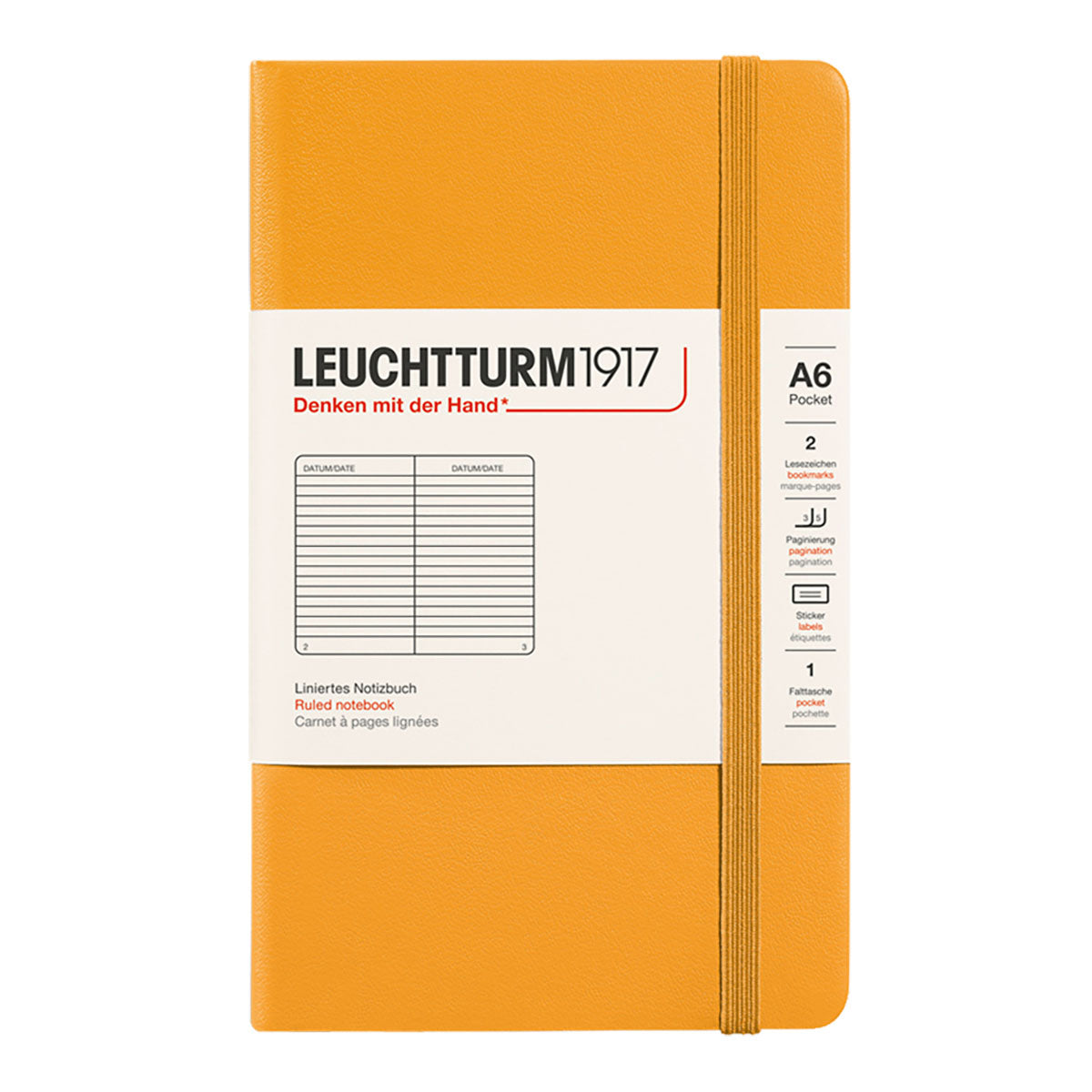 Leuchtturm1917 Pocket Notebook A6, Ruled