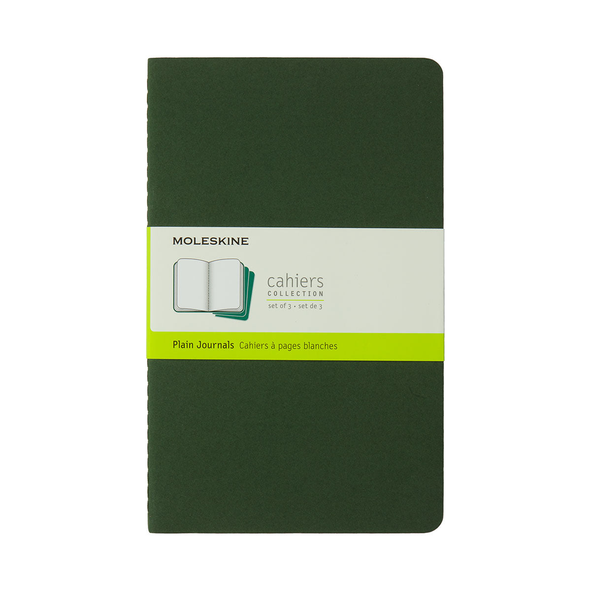 Moleskine Cahier Large Journal Plain Set of 3