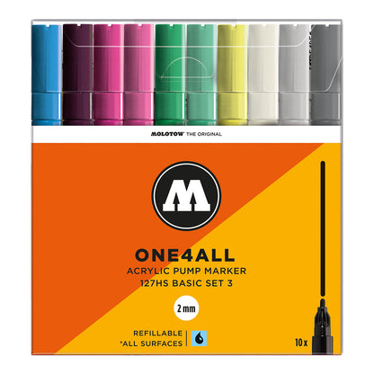 Molotow ONE4ALL 127HS 10set Basic 3