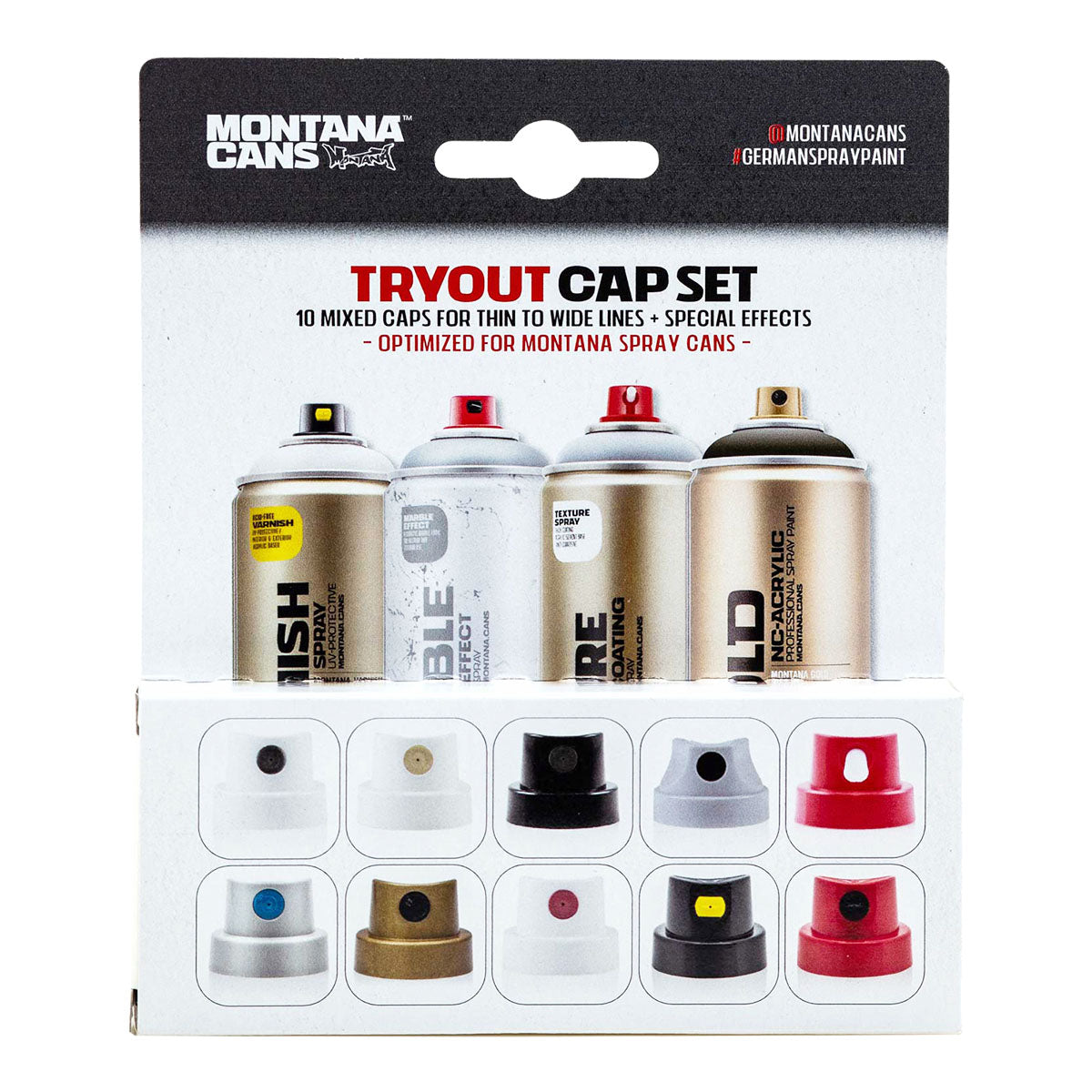 Montana Cans Try Out Cap 10 set
