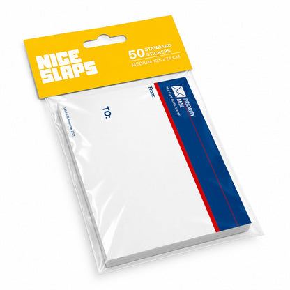 NICE SLAPS Standard Sticker Priority Mail Blue, Medium 50pcs
