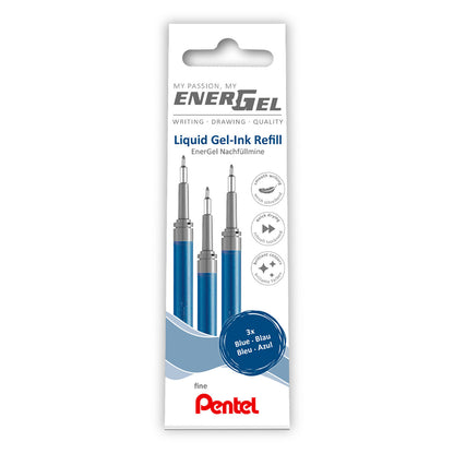 Pentel EnerGel LRN5 Needle Point Refill 0.5 mm 3-Pack