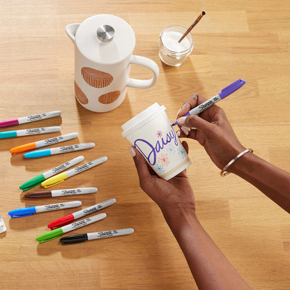 Sharpie Permanent Marker Fine Point 18 Set Mixed Colors