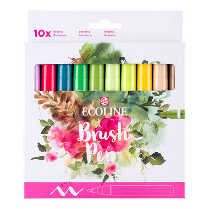 Talens Ecoline Brush Pen 10 set, Botanic Colors