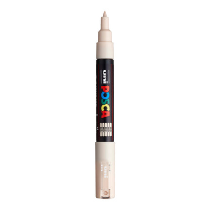 Uni Posca PC-1M Extra Fine 0.7 mm paint marker in Beige