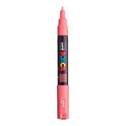 Uni Posca PC-1M Extra Fine 0.7 mm paint marker in Coral Pink