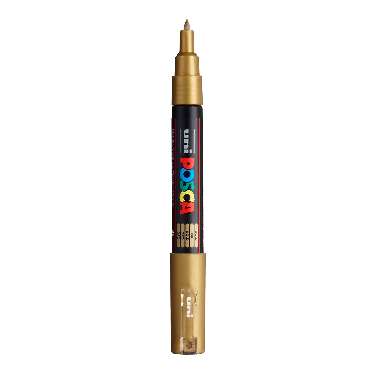 Uni Posca PC-1M Extra Fine 0.7 mm paint marker in Gold