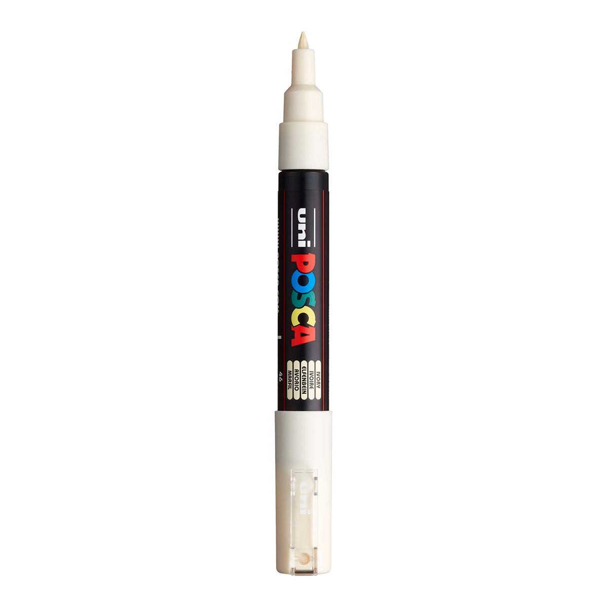 Uni Posca PC-1M Extra Fine 0.7 mm paint marker in Ivory