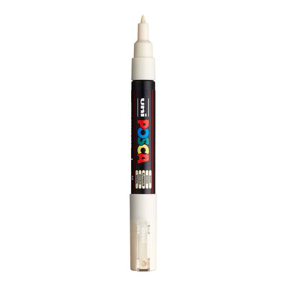Uni Posca PC-1M Extra Fine 0.7 mm paint marker in Ivory
