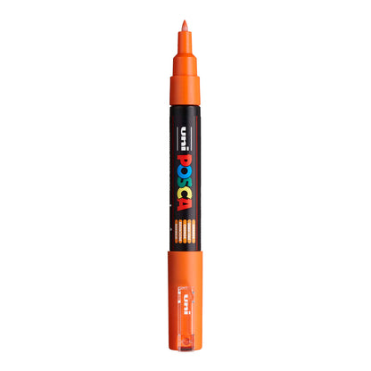 Uni Posca PC-1M Extra Fine 0.7 mm paint marker in Orange