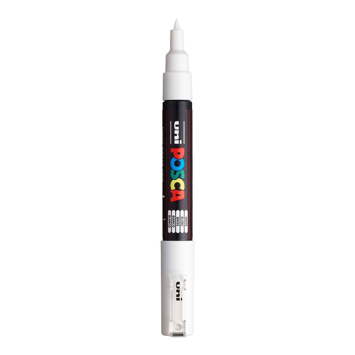 Uni Posca PC-1M Extra Fine 0.7 mm paint marker in White